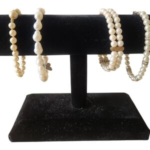 Vintage Faux Pearl Bracelet Collection